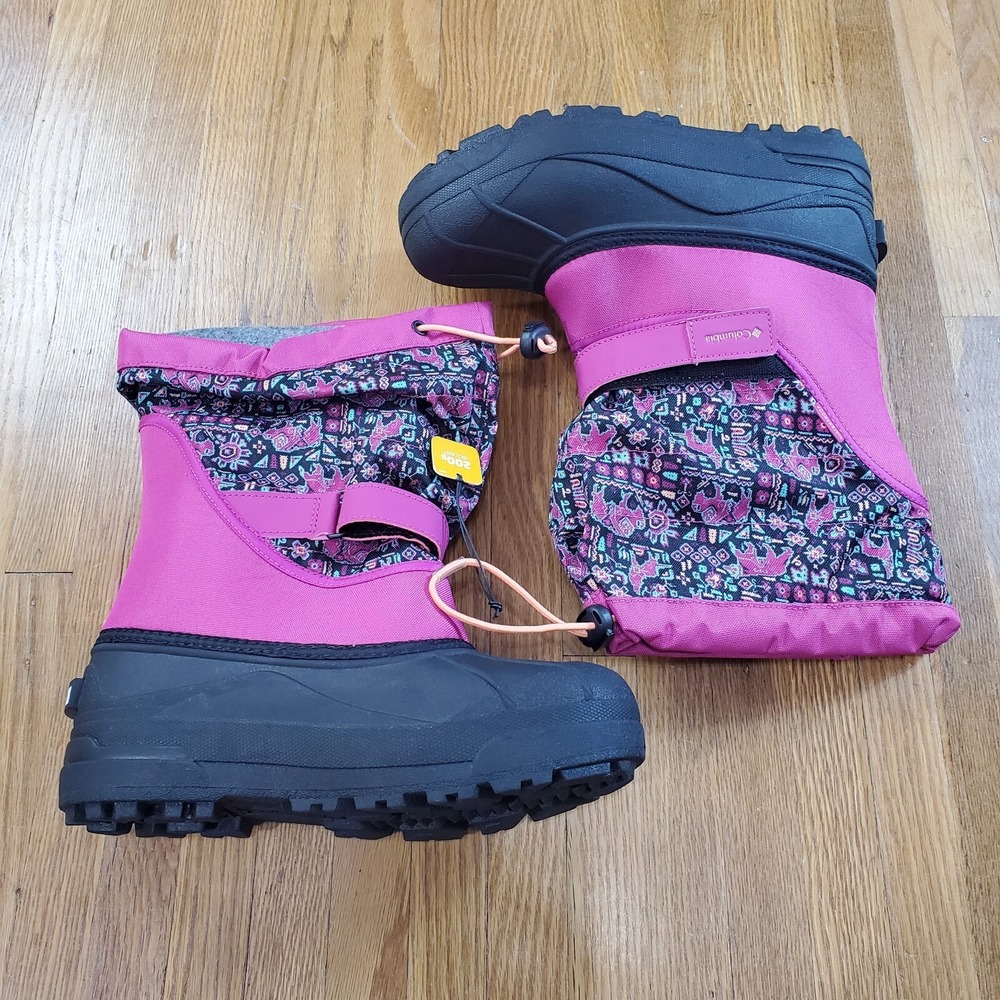 Columbia‎ Powderbug Snow Boots  Sz 7 Youth Insulated Waterproof Bug Kids (TD1)